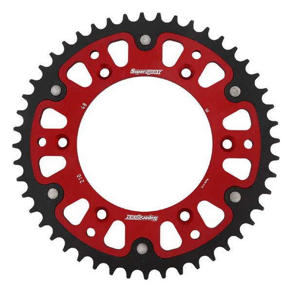 Supersprox Red Stealth Sprocket For Honda CR125R 1983-2007, CRF230M 2009 RST-210-48-RED - main